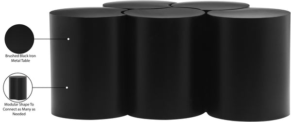 Dimple Black Coffee Table 99081Black-5C Meridian Furniture