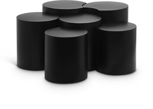 Dimple Black Coffee Table 99081Black-6A Meridian Furniture