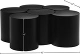 Dimple Black Coffee Table 99081Black-6B Meridian Furniture