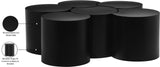 Dimple Black Coffee Table 99081Black-6C Meridian Furniture