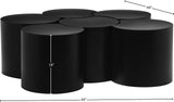 Dimple Black Coffee Table 99081Black-6C Meridian Furniture