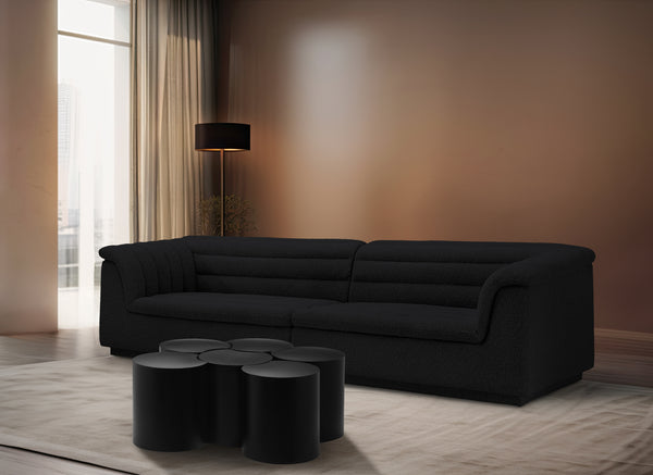 Dimple Black Coffee Table 99081Black-6C Meridian Furniture