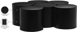 Dimple Black Coffee Table 99081Black-6D Meridian Furniture