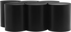 Dimple Black Coffee Table 99081Black-6D Meridian Furniture