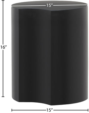 Dimple Black End Table 99081Black-ET16 Meridian Furniture