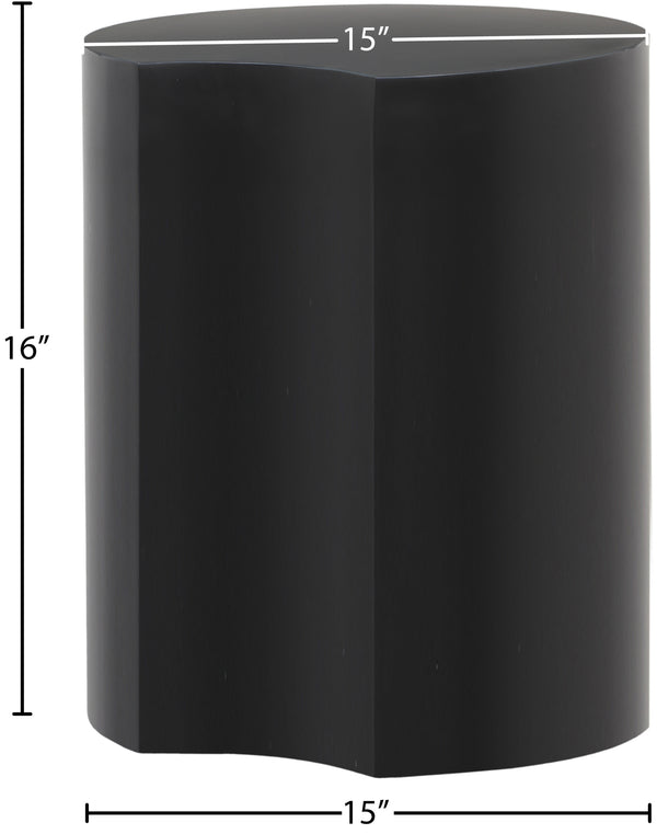 Dimple Black End Table 99081Black-ET16 Meridian Furniture