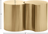 Dimple Gold End Table 99081Gold-2A Meridian Furniture