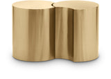 Dimple Gold End Table 99081Gold-2A Meridian Furniture