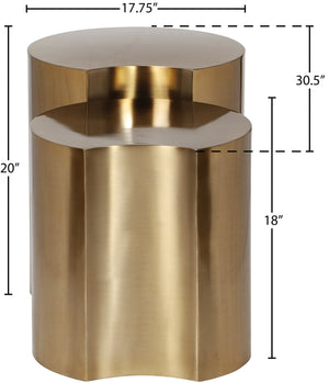 Dimple Gold End Table 99081Gold-2B Meridian Furniture