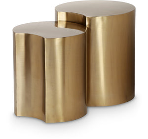 Dimple Gold End Table 99081Gold-2B Meridian Furniture