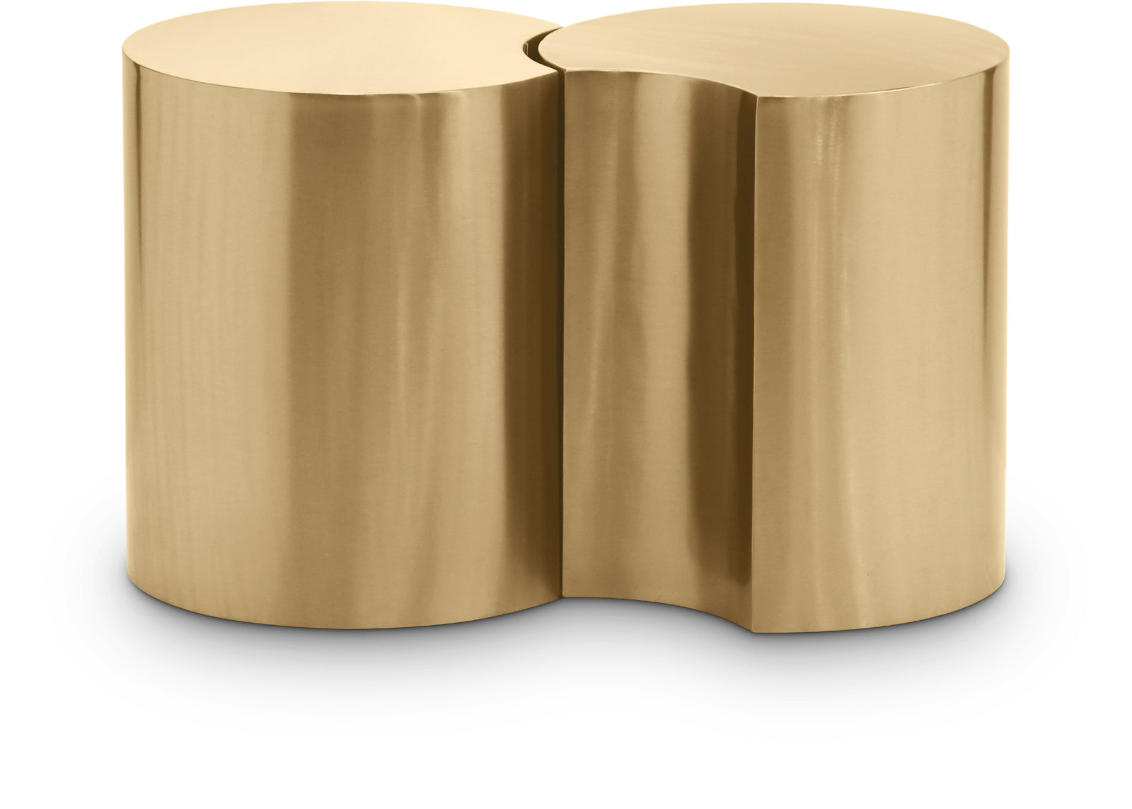 Dimple End Table - Contemporary Brushed Iron Design Perfect for Modern