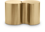 Dimple Gold End Table 99081Gold-2E Meridian Furniture