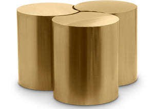 Dimple Gold Coffee Table 99081Gold-3C Meridian Furniture