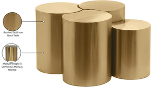 Dimple Gold Coffee Table 99081Gold-4A Meridian Furniture