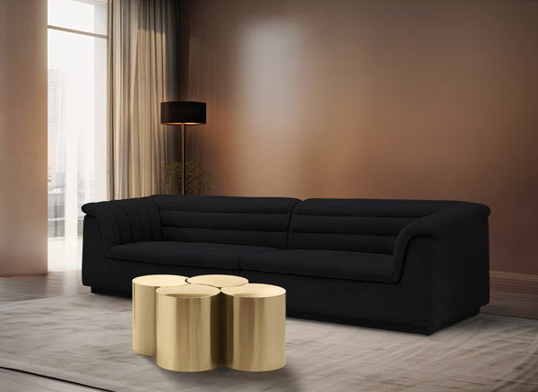Dimple Gold Coffee Table 99081Gold-4D Meridian Furniture