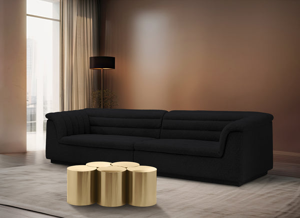 Dimple Gold Coffee Table 99081Gold-5B Meridian Furniture
