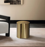 Dimple Gold End Table 99081Gold-ET16 Meridian Furniture