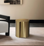 Dimple Gold End Table 99081Gold-ET18 Meridian Furniture