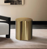 Dimple Gold End Table 99081Gold-ET20 Meridian Furniture