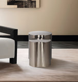 Dimple Silver End Table 99081Silver-2B Meridian Furniture