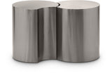 Dimple Silver End Table 99081Silver-2D Meridian Furniture