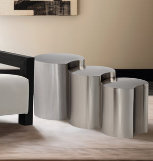 Dimple Silver End Table 99081Silver-3A Meridian Furniture