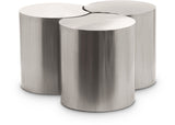 Dimple Silver Coffee Table 99081Silver-3E Meridian Furniture