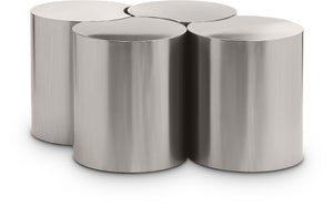 Dimple Silver Coffee Table 99081Silver-4B Meridian Furniture