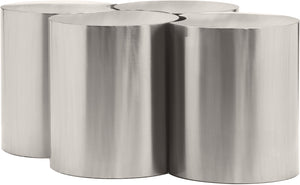 Dimple Silver Coffee Table 99081Silver-4C Meridian Furniture