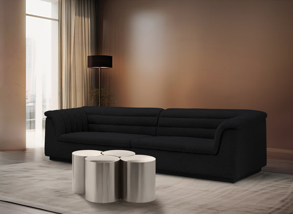 Dimple Silver Coffee Table 99081Silver-4D Meridian Furniture