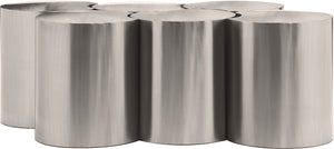 Dimple Silver Coffee Table 99081Silver-6C Meridian Furniture