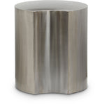 Dimple Silver End Table 99081Silver-ET16 Meridian Furniture