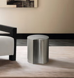 Dimple Silver End Table 99081Silver-ET16 Meridian Furniture