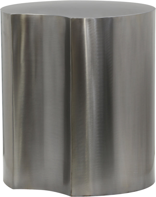 Dimple Silver End Table 99081Silver-ET16 Meridian Furniture