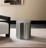 Dimple Silver End Table 99081Silver-ET18 Meridian Furniture