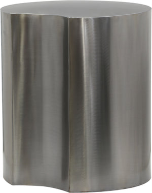 Dimple Silver End Table 99081Silver-ET18 Meridian Furniture