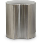 Dimple Silver End Table 99081Silver-ET20 Meridian Furniture