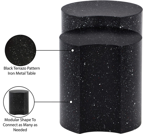 Dimple Black End Table 99084Black-2B Meridian Furniture