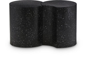 Dimple Black End Table 99084Black-2E Meridian Furniture