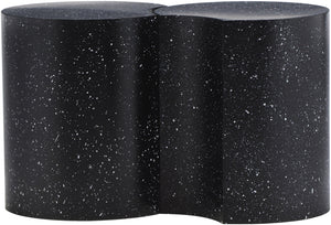 Dimple Black End Table 99084Black-2E Meridian Furniture