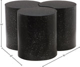 Dimple Black Coffee Table 99084Black-3D Meridian Furniture