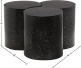 Dimple Black Coffee Table 99084Black-3E Meridian Furniture