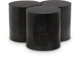 Dimple Black Coffee Table 99084Black-3E Meridian Furniture