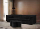 Dimple Black Coffee Table 99084Black-4D Meridian Furniture