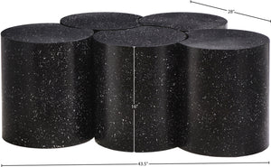 Dimple Black Coffee Table 99084Black-5B Meridian Furniture