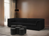 Dimple Black Coffee Table 99084Black-6A Meridian Furniture