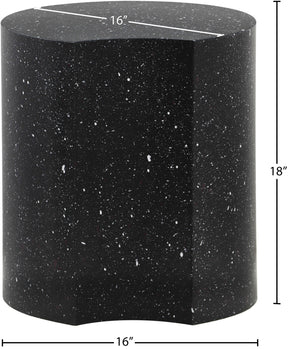 Dimple Black End Table 99084Black-ET18 Meridian Furniture