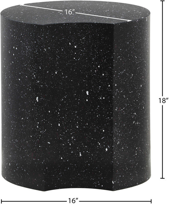 Dimple Black End Table 99084Black-ET18 Meridian Furniture