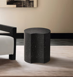 Dimple Black End Table 99084Black-ET20 Meridian Furniture