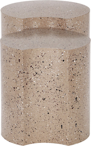 Dimple Taupe End Table 99084Taupe-2B Meridian Furniture
